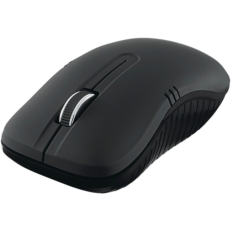 Verbatim Commuter Wireless Ergonomic Ambidextrous Optical USB Mouse, Black (99765) image 1