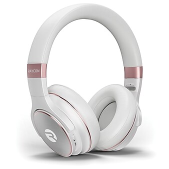 Raycon The Everyday Over-Ear Active-Noise-Canceling Wireless Bluetooth Headphones with Microphone, Rose Gold (RBH820-ROS)