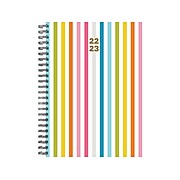 2022-2023 Willow Creek Happy Stripe 6.5" x 8.5" Academic Weekly & Monthly Planner, Multicolor (23297)