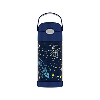 Thermos FUNtainer Glow-in-the-Dark Thermal Bottle, Assorted Colors, 12 Oz. (F4102GLA6ST)