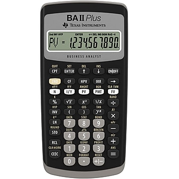 Texas Instruments BA II PLUS 10 Digit Financial Calculator