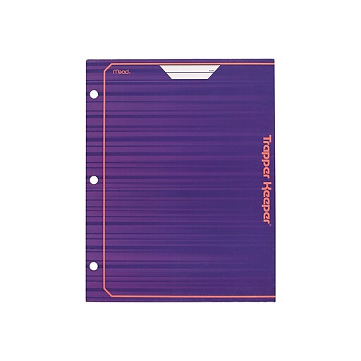Mead Trapper Keeper 3-Hole Punched 2-Pocket Presentation Folders ...