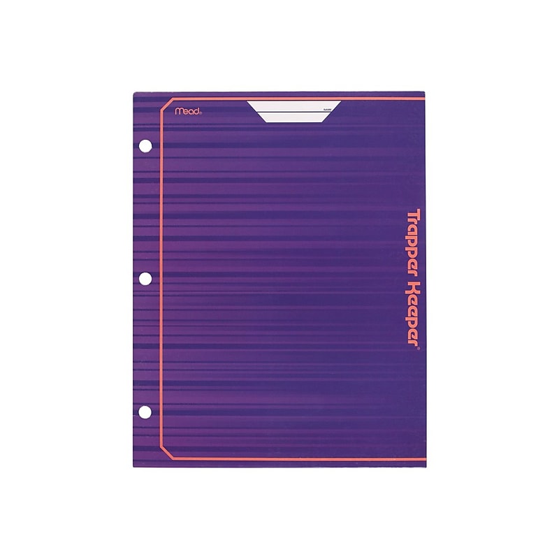 Mead Trapper Keeper 3-Hole Punched 2-Pocket Presentation Folders, Assorted Colors (33100) image 1