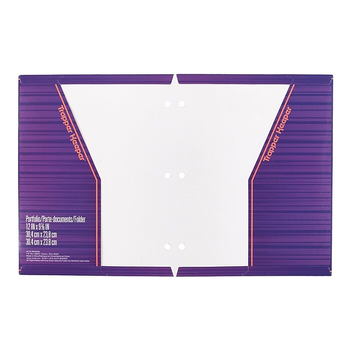 Mead Trapper Keeper 3-Hole Punched 2-Pocket Presentation Folders