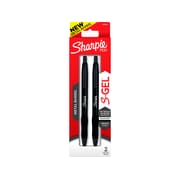 Sharpie S-Gel 2pk Pens Black Metal Barrel 0.7mm Medium Tip Black Ink