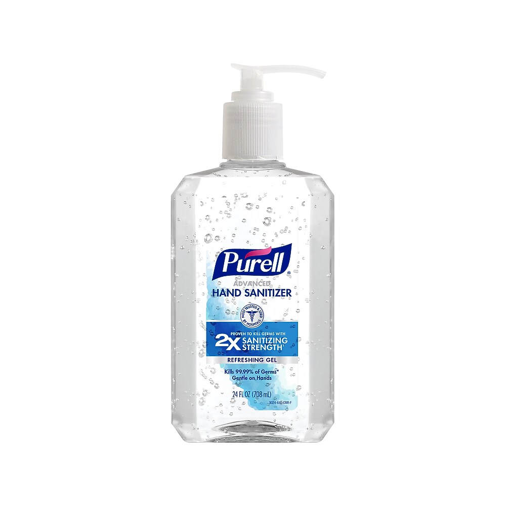 PURELL® Advanced gel hand sanitizer, refreshing gel, 24 fl. oz.