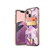 i-Blason Cosmo Marble Purple Wallet Case for iPhone 13 (iPhone2021-6.1-CosCard-Ameth)
