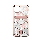 i-Blason Marble Pink Wallet Case for iPhone 13 Pro (iPhone2021Pro-6.1-CosCard-Marble)