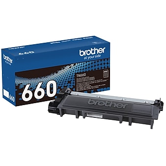Brother TN-660 Black High Yield Toner Cartridge, print up to 2600 pages