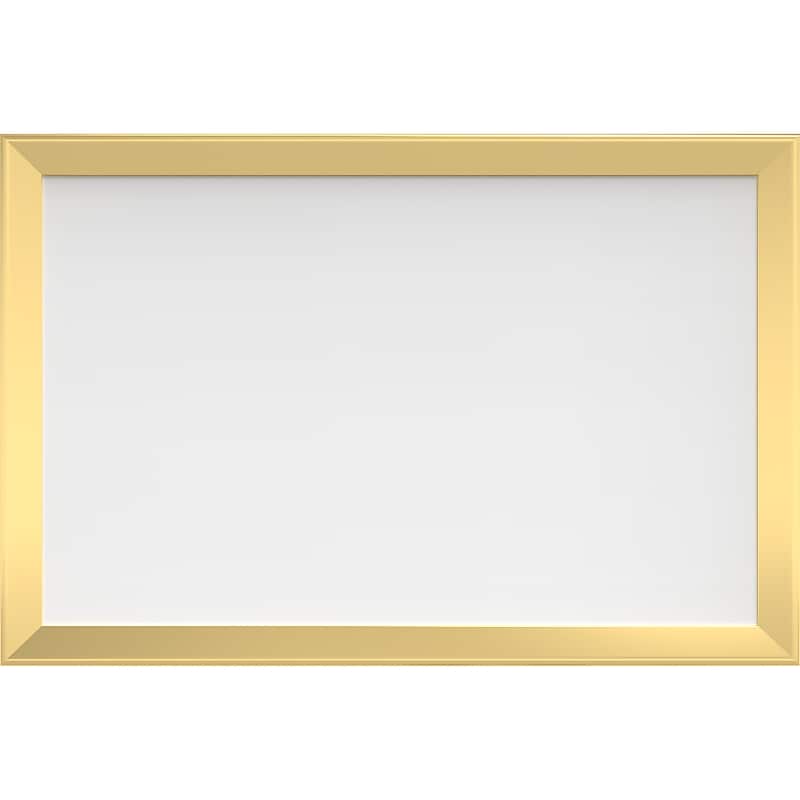 U Brands Steel Dry-Erase Whiteboard, Framed, 1.4' x 1.9' (3323U00-01) image 1