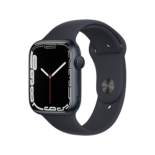 Apple Watch Series 7 (GPS), Midnight, 45mm (MKN53LL/A)