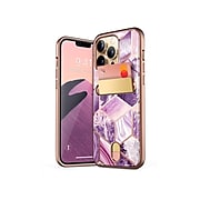 i-Blason Cosmo Marble Purple Wallet Case for iPhone 13 Pro Max (iPhone2021-6.7-CosCard-Ameth)