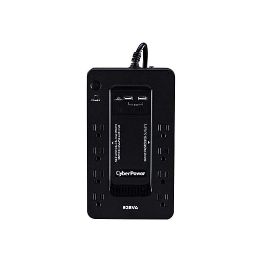 CyberPower Standby Series 625VA 8Outlet UPS, Black (ST625U) Staples