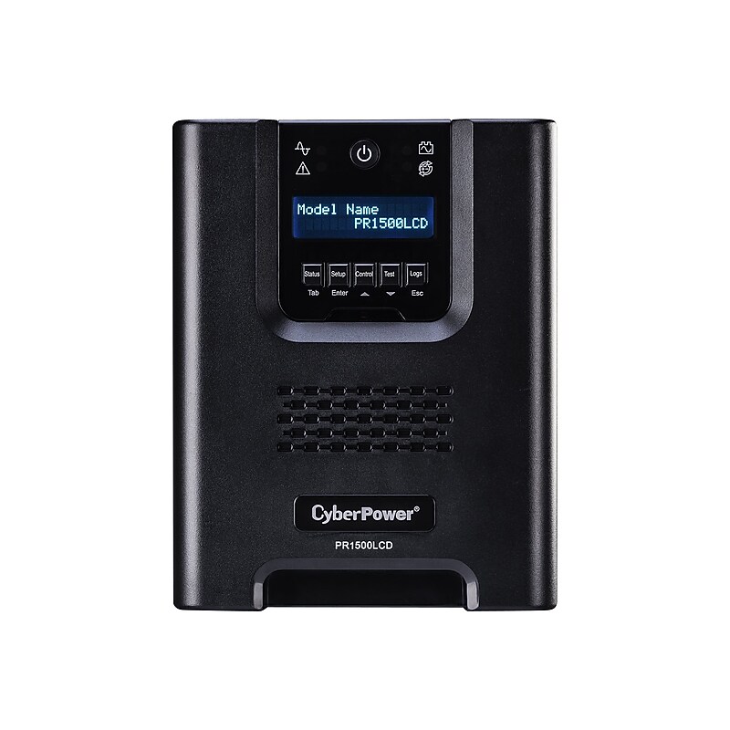 CyberPower Smart App Sinewave 1500VA UPS, 8-Outlet, Black (PR1500LCDN) image 1