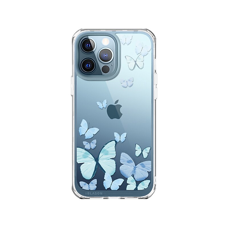 i-Blason Halo Butterfly Blue Snap Case for iPhone 13 Pro Max (iPhone2021-6.7-Halo-F) image 1
