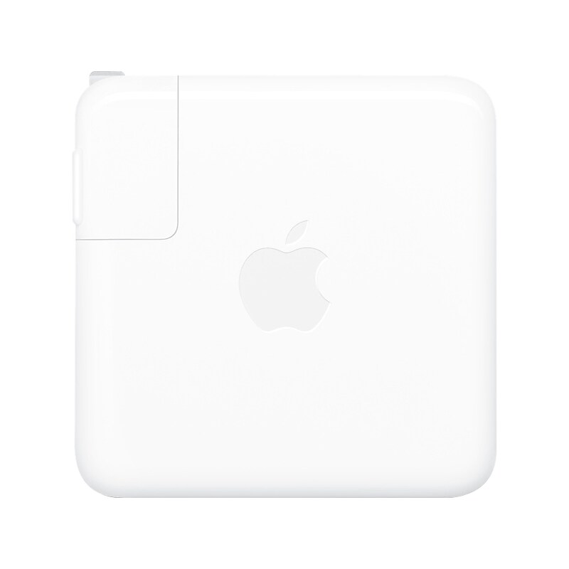 Apple USB Type-C Power Adapter for MacBook Laptops, 67W, White (MKU63AM/A) image 1