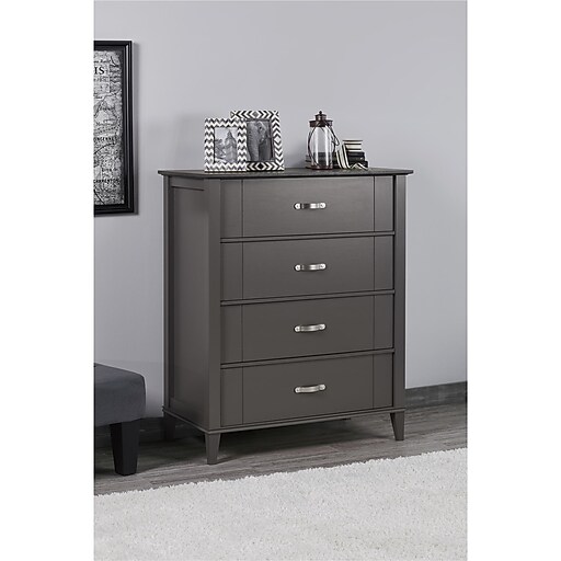Ameriwood Home Colebrook Nightstand Vintage White Rustic 5967503 At Staples