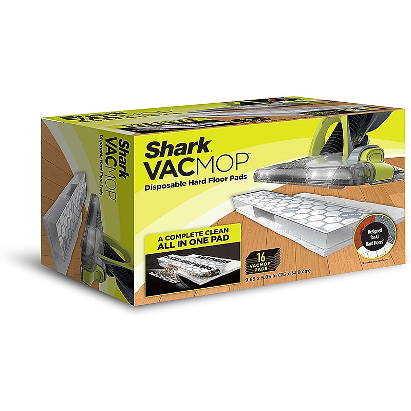 Shark VACMOP Disposable Hard Floor Vacuum and Mop Pad Refills 16ct (VMP16) image 1