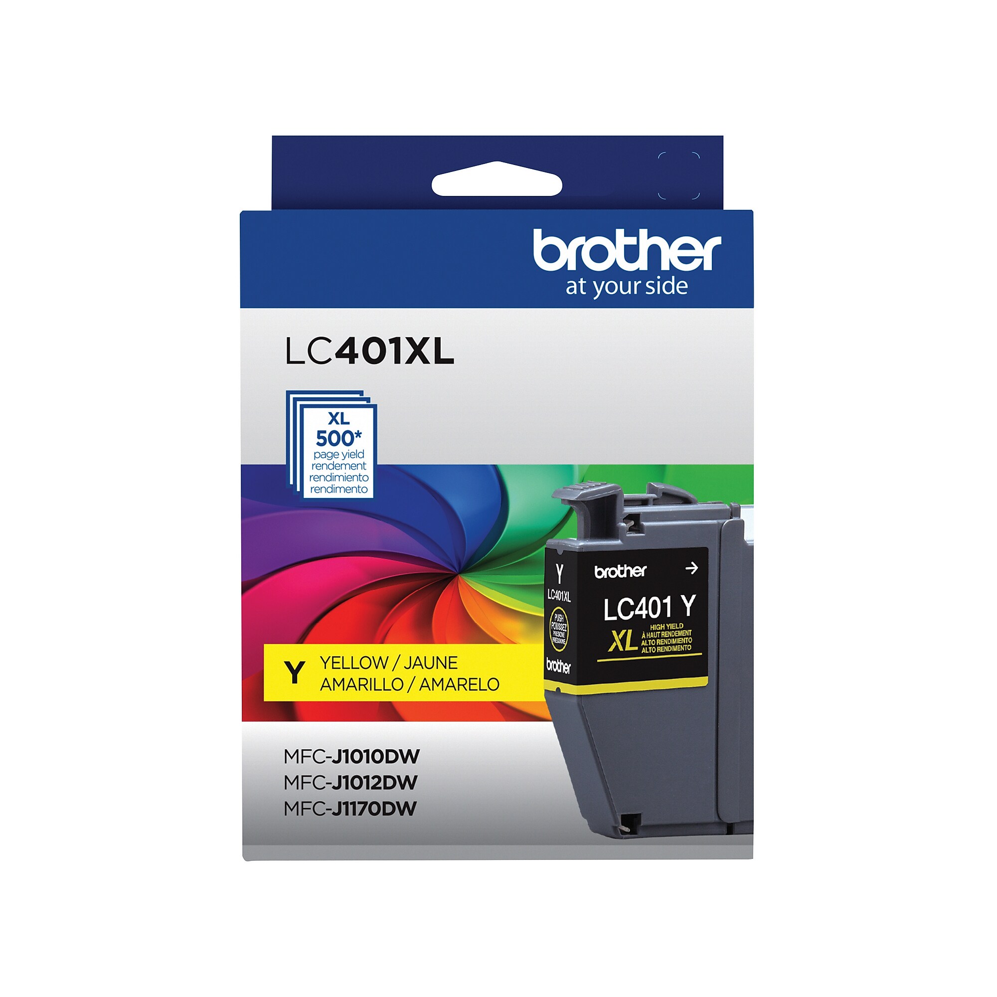 Brother LC401 Yellow High Yield Ink Cartridge, Prints Up to 500 Pages (LC401XLYS) Sansujyuku sansujyuku.com