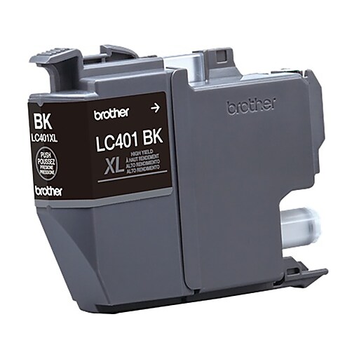 Brother LC401 Black High Yield Ink Cartridge, Prints Up to 500 Pages