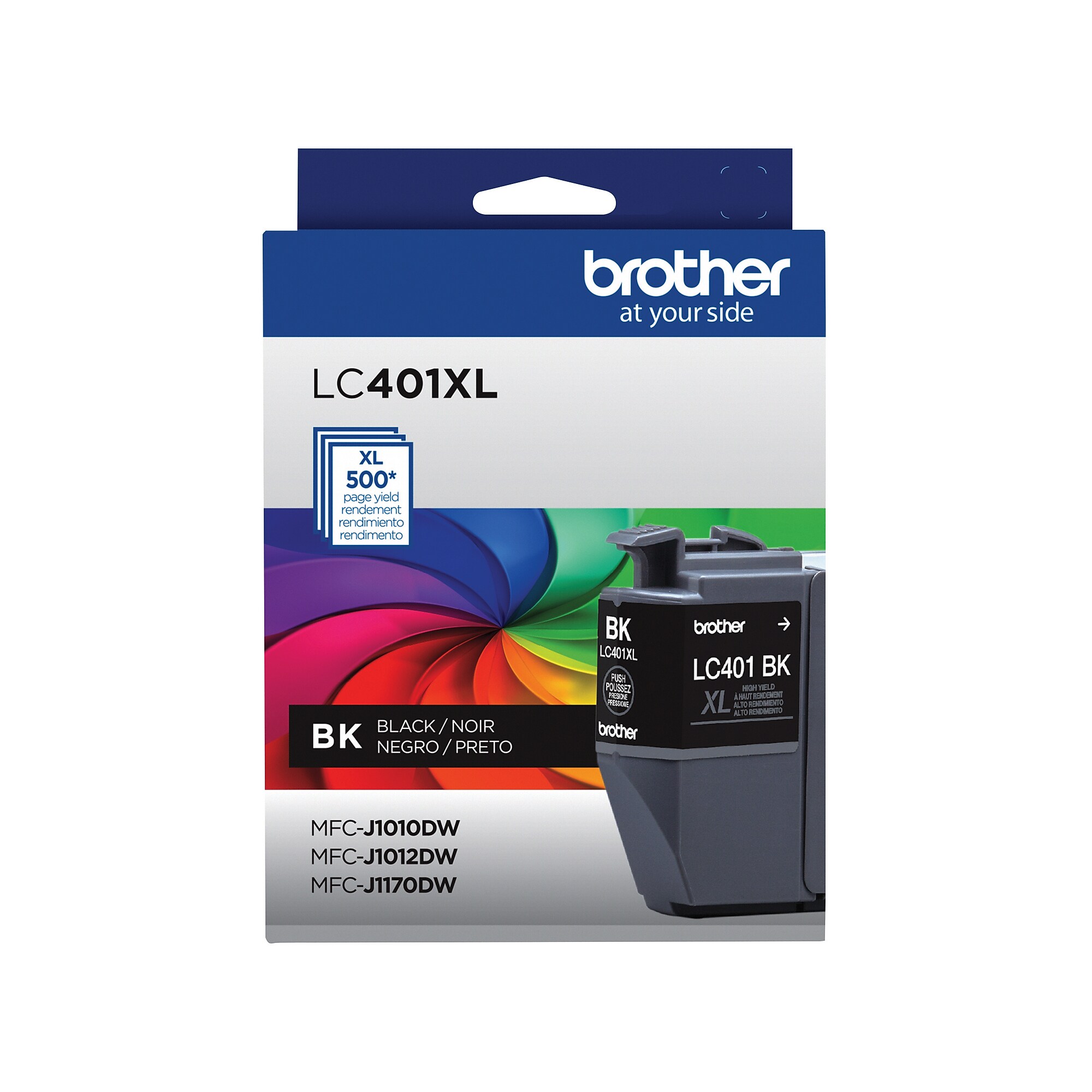 Brother LC401 Black High Yield Ink Cartridge, Prints Up to 500 Pages (LC401XLBKS) Sansujyuku sansujyuku.com