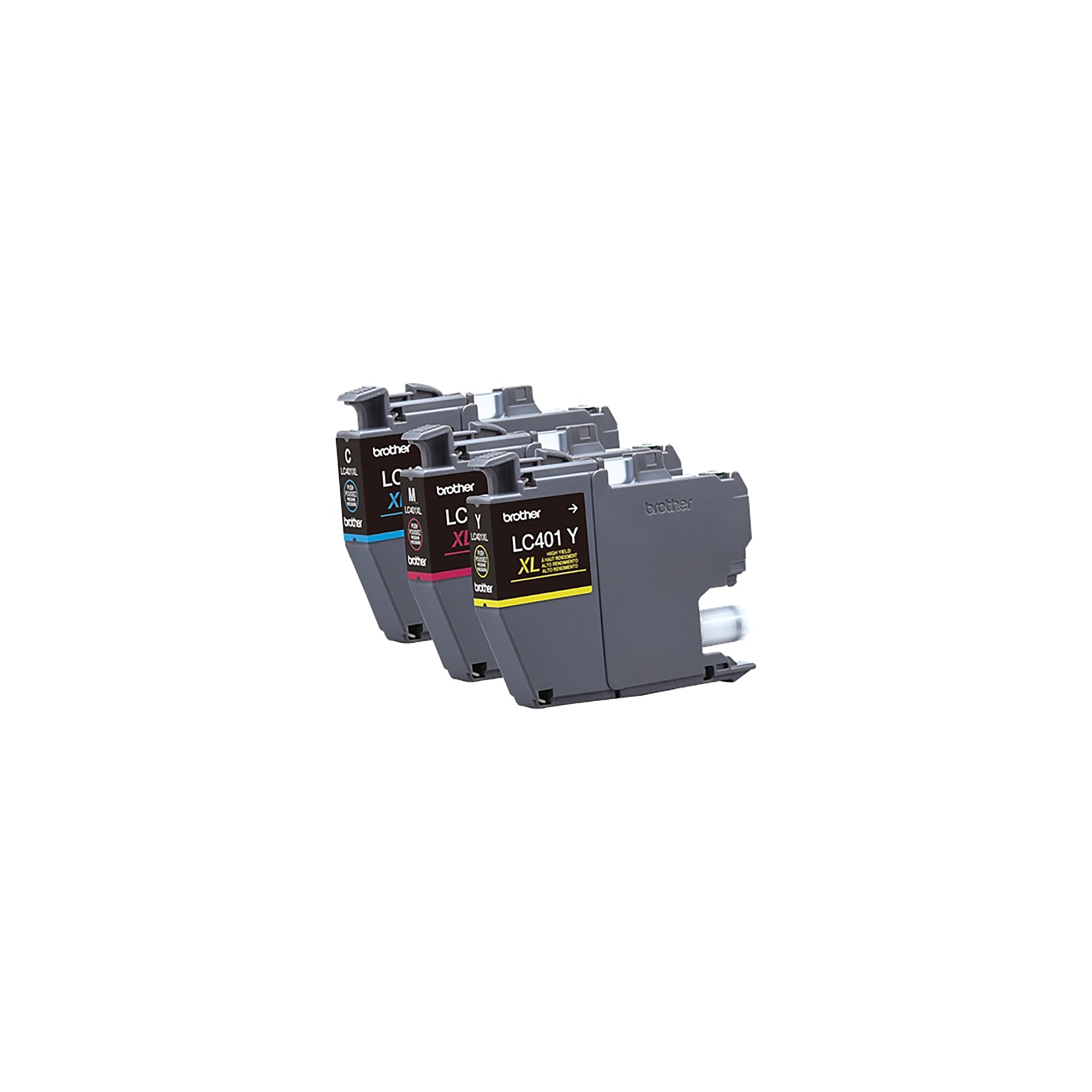 Brother LC401 Cyan/Magenta/Yellow High Yield Ink Cartridges, 3/Pack (LC401XL3PKS) Sansujyuku sansujyuku.com