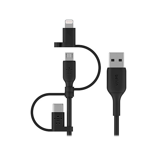 Belkin BOOST CHARGE Universal Lightning/MicroUSB/USB TypeC Cable