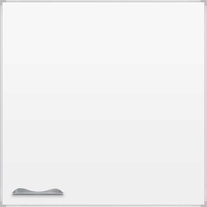 BALT Porcelain Dry-Erase Whiteboard, Aluminum Frame, 4' x 4' (2029D) image 1