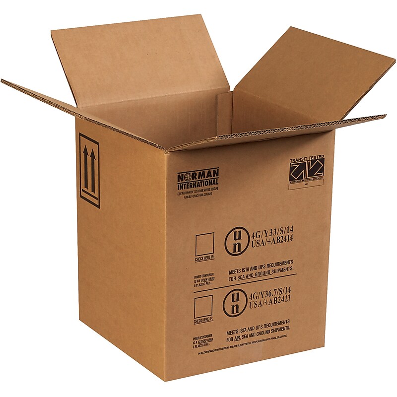 30" x 24" x 24" Heavy Duty Multi-Depth Shipping Boxes, 10/Bundle (MDHD302424) image 1