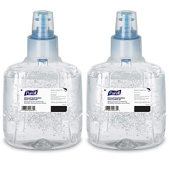 Purell Advanced Green Certified Gel Hand Sanitizer Refill for LTX-12™ Touch-Free Dispenser, 1200 mL., 2/CT (1903-02)