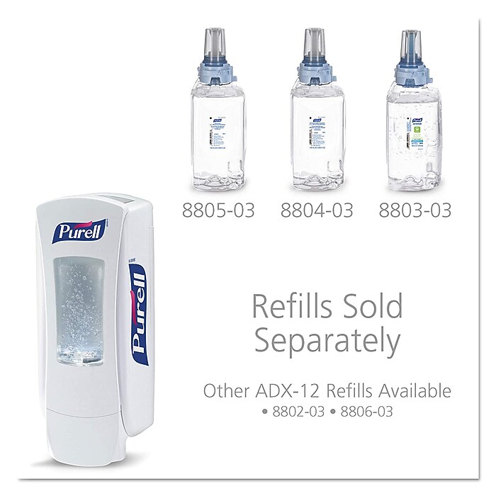 PURELL ADX-12 Wall Mounted Hand Sanitizer Dispenser, White (8820