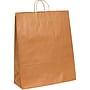 Staples 16" x 6" x 19 1/4" Shopping Bags, Kraft, 200/Carton (BGS110K)~#|#~sp150123382_sc7