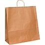 Staples 18" x 7" x 18 3/4" Shopping Bags, Kraft, 200/Carton (BGS111K)~#|#~sp150123385_sc7