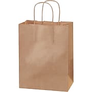 Staples 7 3/4" x 4 3/4" x 9 3/4" Shopping Bags, Kraft, 250/Carton (BGS103K)