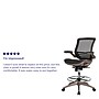 Flash Furniture Mesh Drafting Chair with Footrest and Lumbar Support, Transparent Black (BL-LB-8801X-D-BLK-GG)~#|#~sp150201937_sc7