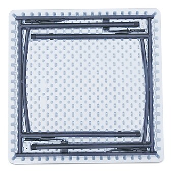 Alera® Square Plastic Folding Table, 36w x 36d x 29.25h, White (ALEPT36SW)