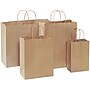 Staples 18" x 7" x 18 3/4" Shopping Bags, Kraft, 200/Carton (BGS111K)~#|#~sp150207643_sc7