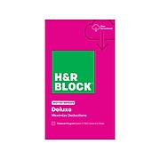 H&R Block Deluxe Tax Software 2021 for 1 User, Mac OS X, Download (1423800-21)