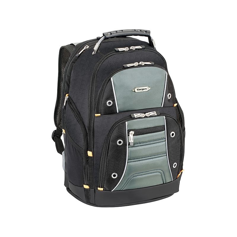 Targus Drifter II Laptop Backpack, Gray/Black Fabric (PSB239US) image 1