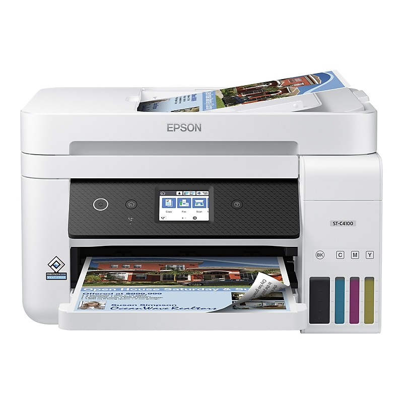 Epson WorkForce ST-C4100 Supertank Color All-In-One Laser Printer (C11CJ60203) image 1