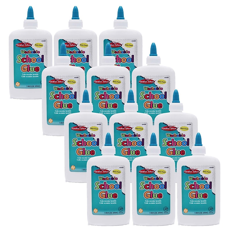 CLI Economy Washable School Glue, 8 oz., Pack of 12 (CHL46008-12) image 1