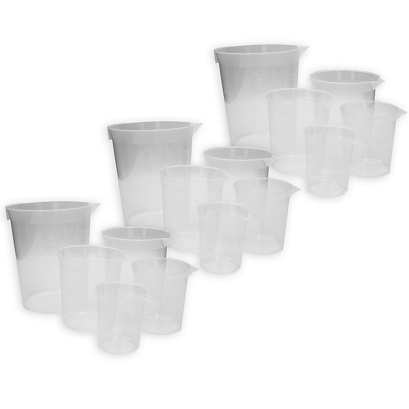 Learning Advantage Economy Beakers, 5 Per Set, 3 Sets (CTU7653-3) image 1
