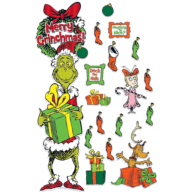 Eureka Dr. Seuss The Grinch All-In-One Door Decor Kit (EU-849331) image 1