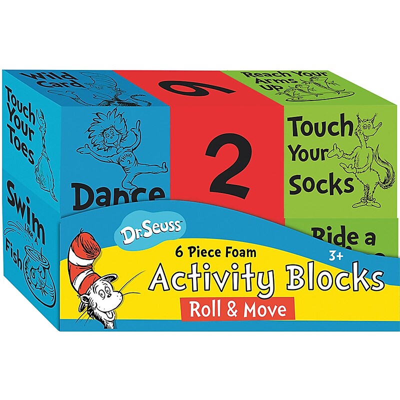 Eureka Dr. Seuss Roll & Move Foam Activity Blocks (EU-867568) image 1