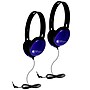 HamiltonBuhl Primo Stereo Headphones, Blue, 2/Pack (HECPRM100-2)~#|#~sp150695840_sc7