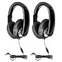 HamiltonBuhl Smart-Trek Deluxe Stereo Headphones, 2/Pack (HECST1BK-2)~#|#~sp150695846_sc7