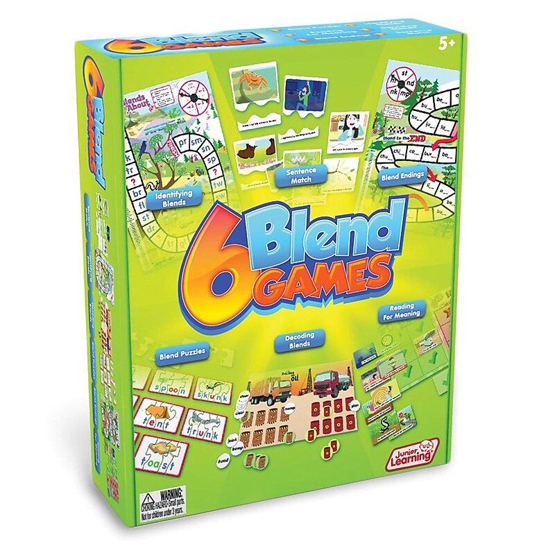 Junior Learning® 6 Blend Games (JRL410) image 1