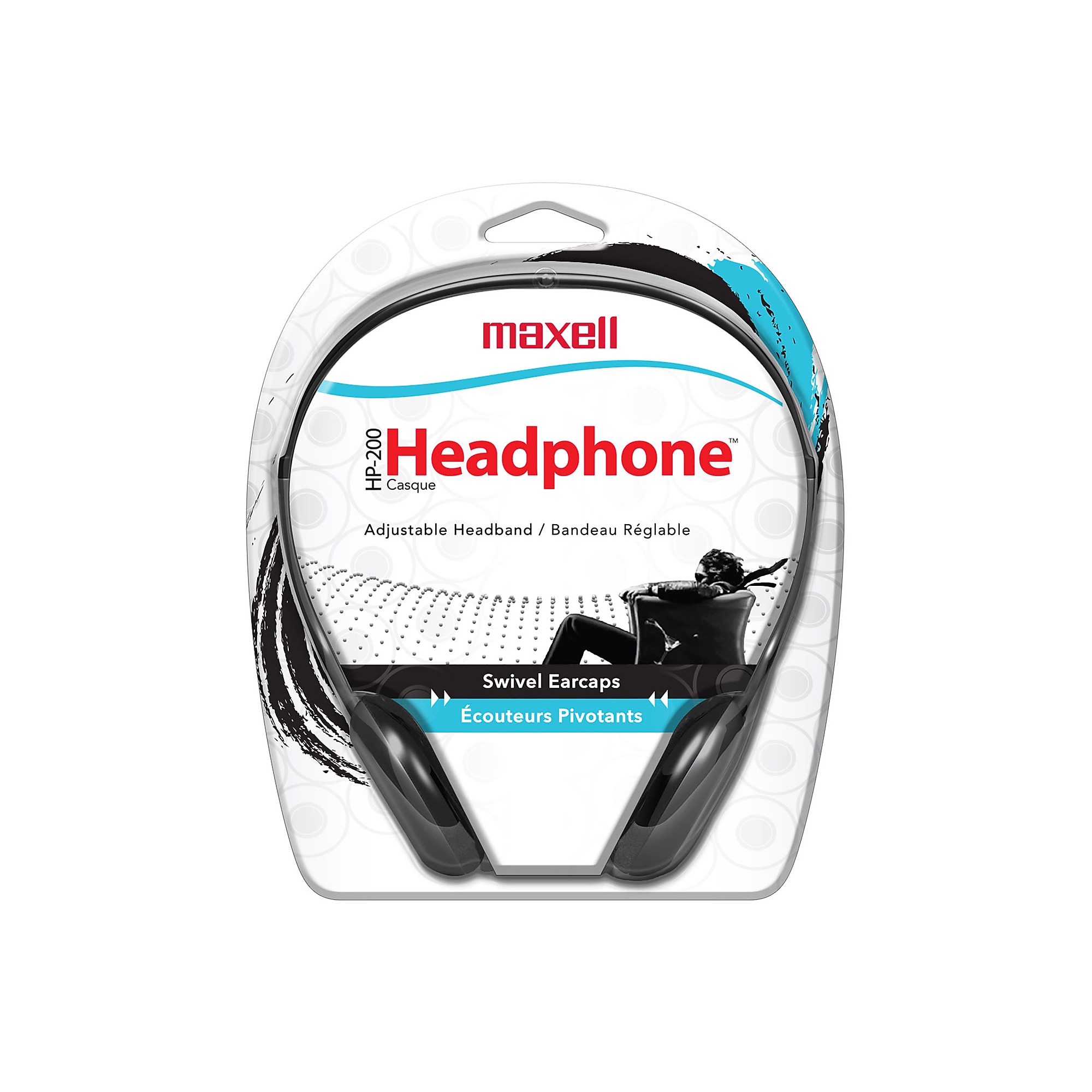 Maxell HP-200 Stereo Headphones, Black, 2/Pack (MAX190318-2) Sansujyuku sansujyuku.com