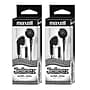 Maxell Jelleez Soft Earbuds with Mic, Black, 2/Pack (MAX191569-2)~#|#~sp150696039_sc7