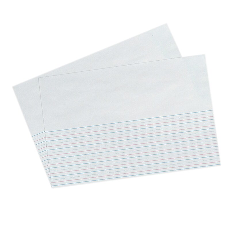 Zaner-Bloser 18" x 12" Picture Story Paper, 5/8" x 5/16" x 5/16" Ruled, 250 Sheets/Pack, 2 Packs (PACZP2694-2) image 1